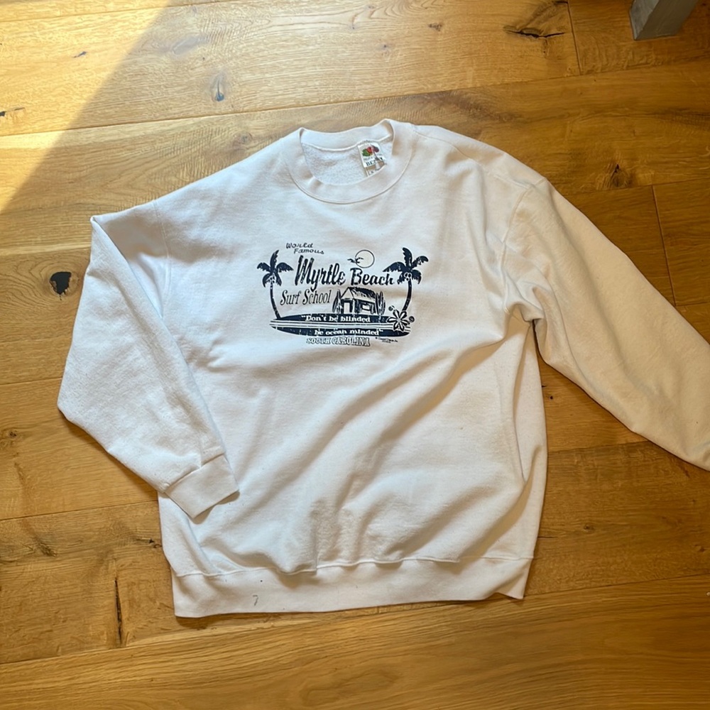 White Sweatshirt Myrtle Beach